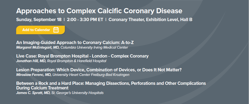 Approaches to Complex Calcific Coronary Disease