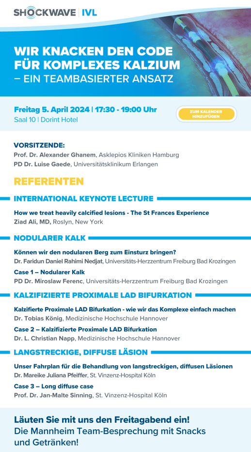 Shockwave IVL Symposium @DGK Jahrestagung - Fr. 05. April 2024-1