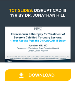 TCT slides disrupt cad III 1yr by dr jonathan hill 